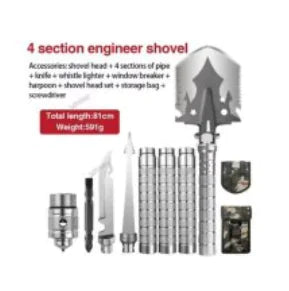 Multifunctional Military Shovel for Outdoor Camping (Set)